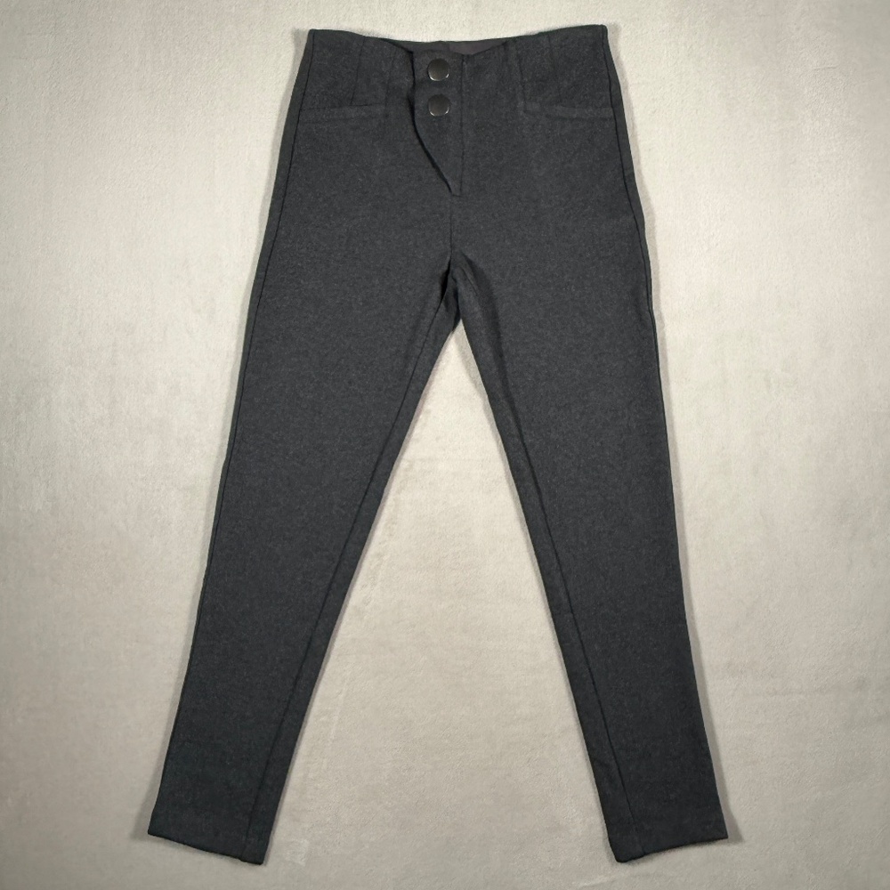 APL x Woolmark Pants Womens Large Charcoal Perfect Wool Trouser Performance NWT‎